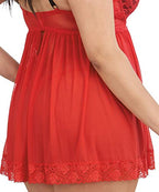 Dg Lace Ovrlay Bdoll W/ G-Strng Ruby 3X