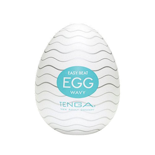 Tenga Egg-001 Wavy Easy Beat Egg Portable Male Masturbator