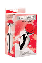 Red Rose Anal Plug - Medium