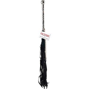 Fetish Fantasy Beaded Metal Flogger  Silver  Black
