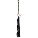 Fetish Fantasy Beaded Metal Flogger  Silver  Black
