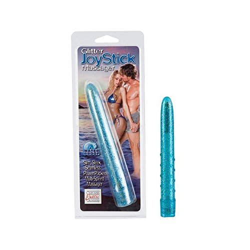 California Exotics Glitter Joy Stick Vibrator, Blue