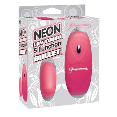 Pipedream Neon Luv Touch 5 Function Bullet, Blue