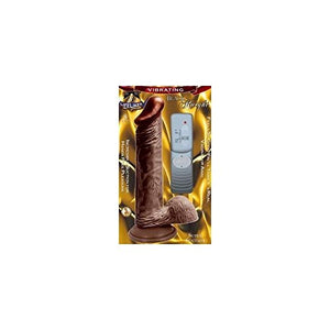 Nasstoys Lifelikes Vibrating Black Knight Vibrator, Brown, 8 Inch