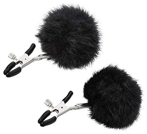 (D) Sincerely Fur Nipple Clips Black