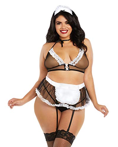 Dg Mesh Maid Themed Bedroom Costume Osq