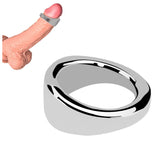 Tabuy Stainless Steel Male Cock Ring Glans Ring Metal Penis Ring Delayed Ejaculation Increase Stimulation Sex Toys for Men (Larg
