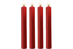 (D) TEASING WAX CANDLES LARGE RED PARAFFIN