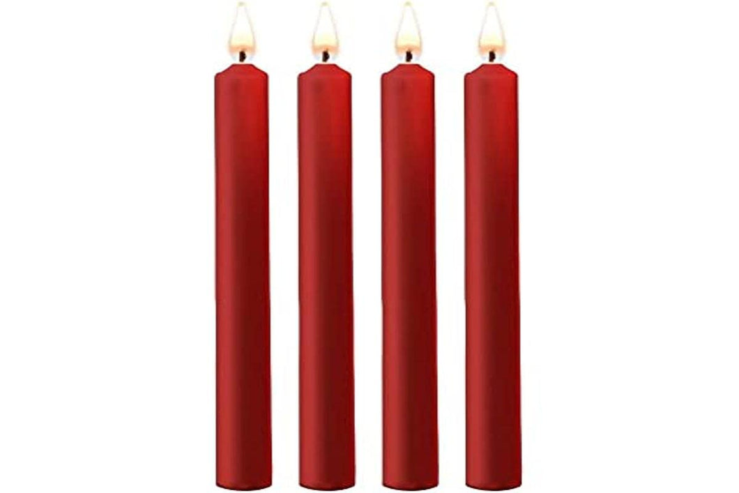 (D) TEASING WAX CANDLES LARGE RED PARAFFIN