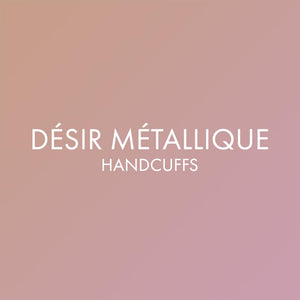 Bijoux Indiscrets Desir Gold Metallique Mesh Handcuffs for Women for Sex - BDSM Cuffs Adjustable Bracelet - Hand Cuff for Adults