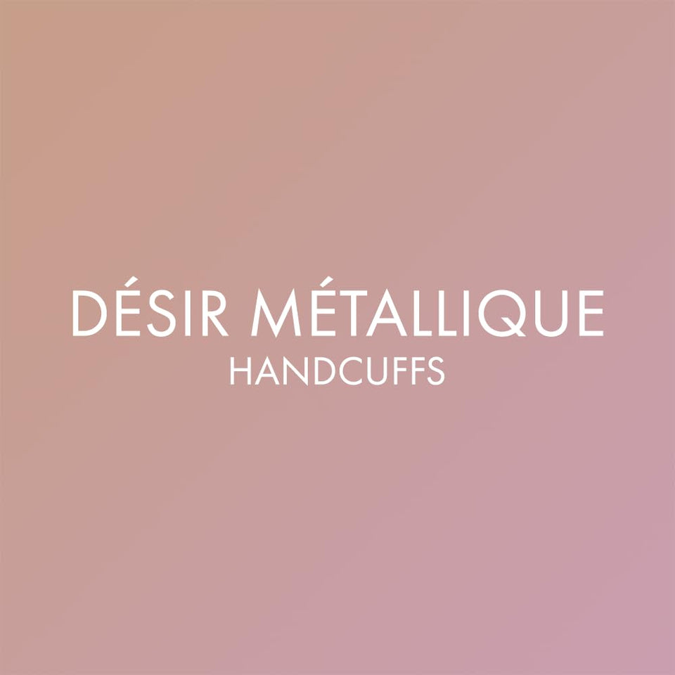 Bijoux Indiscrets Desir Gold Metallique Mesh Handcuffs for Women for Sex - BDSM Cuffs Adjustable Bracelet - Hand Cuff for Adults