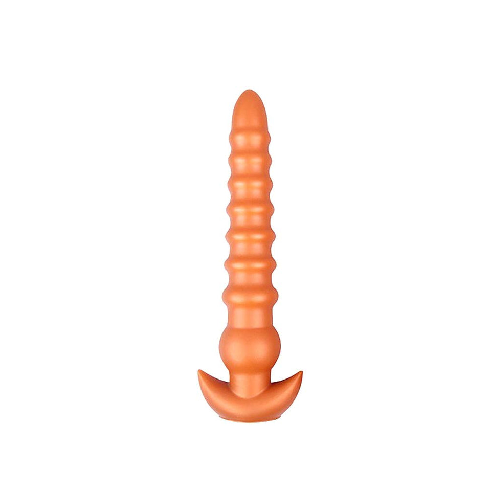 Super Long Anal Beads, Liquid Silicone Thread Anal Plugs G-spot Dildo Vaginal Stimulation Prostate Massage for Men Women Couple