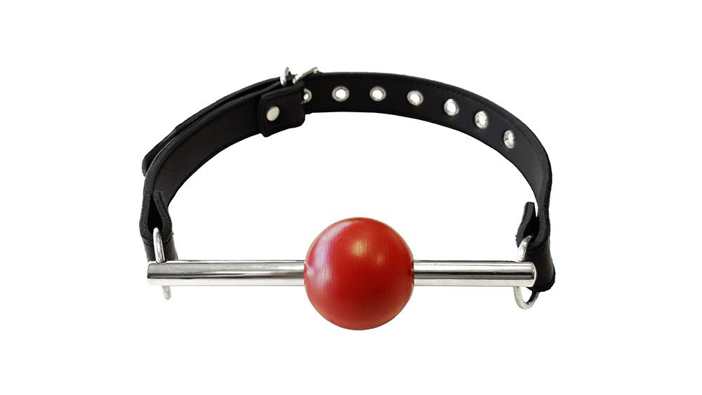 Ball Gag - BLACK withStainless Steel Rod