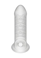 Doc Johnson Optimale - Ultraskyn Extender With Ball Strap - Thin, Frost