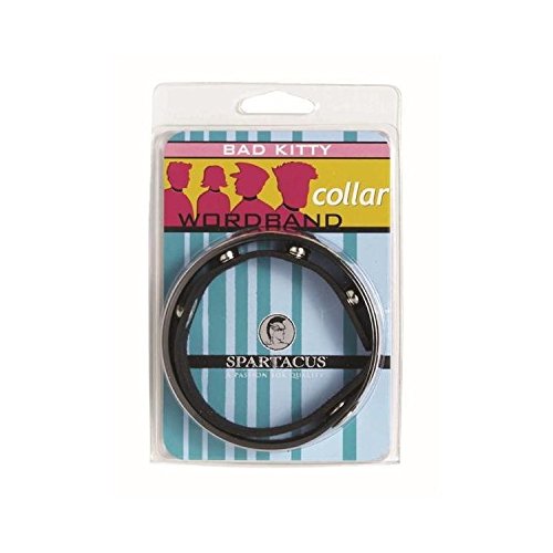 Spartacus Wordband Collar, Bad Kitty, Black