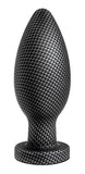 Spark  Large 65 Long Platinum Silicone Anal Butt Plug for Men Women  Satin Coated Carbon Fiber Finish