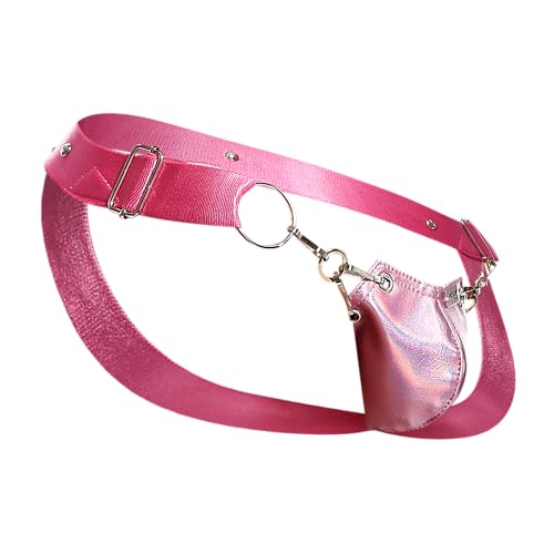 Male Basics Dngeon Snap Jockstrap Pink Mirror O/S