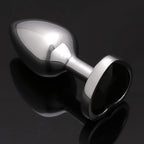 Akstore Small Super Steel Fetish Plug Anal Butt Personal Sex Massager (Black)