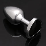 Akstore Small Super Steel Fetish Plug Anal Butt Personal Sex Massager (Black)