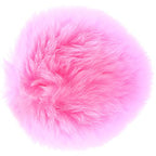 Cousins Group Iris Med Silver Plug With Pom Pom, Pink