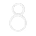 Screaming O Ofinity Cock Ring, Clear - Double Cock Ring - Penis Ring, Stretchy, Comfortable Pleasure Ring - Couple Sex Toys, Dic
