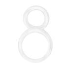 Screaming O Ofinity Cock Ring, Clear - Double Cock Ring - Penis Ring, Stretchy, Comfortable Pleasure Ring - Couple Sex Toys, Dic