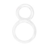Screaming O Ofinity Cock Ring, Clear - Double Cock Ring - Penis Ring, Stretchy, Comfortable Pleasure Ring - Couple Sex Toys, Dic
