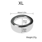 Tabuy Stainless Steel Male Cock Ring Glans Ring Metal Penis Ring Delayed Ejaculation Increase Stimulation Sex Toys for Men (X-La
