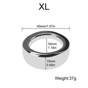 Tabuy Stainless Steel Male Cock Ring Glans Ring Metal Penis Ring Delayed Ejaculation Increase Stimulation Sex Toys for Men (X-La
