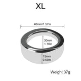 Tabuy Stainless Steel Male Cock Ring Glans Ring Metal Penis Ring Delayed Ejaculation Increase Stimulation Sex Toys for Men (X-La