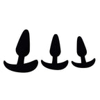 Anal Trainer Anal Plug 3PCS Silicone Adult Sex Toys, Eastern Delights Anal Sex Toys Kit for Beginner Couples, Black