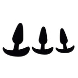 Anal Trainer Anal Plug 3PCS Silicone Adult Sex Toys, Eastern Delights Anal Sex Toys Kit for Beginner Couples, Black