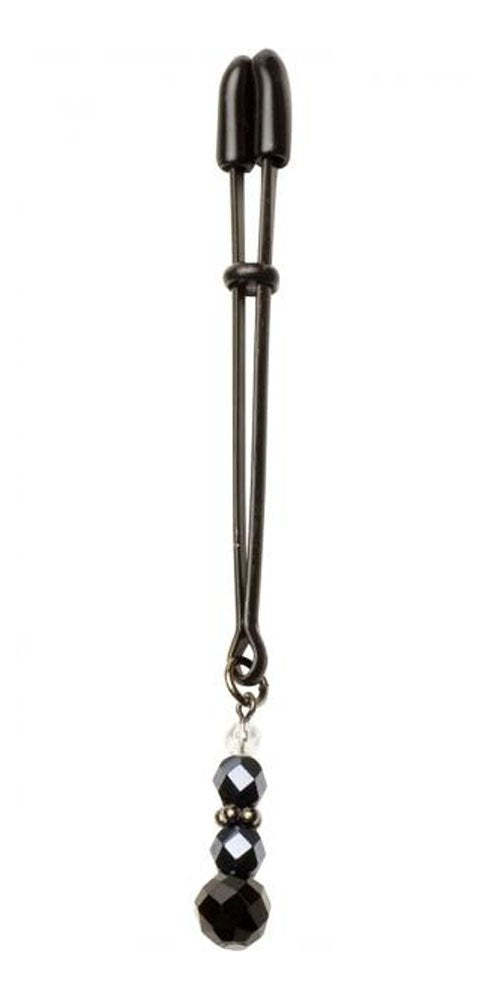 Spartacus Black Beaded Clit Clamp with Tweezer Tip, Black
