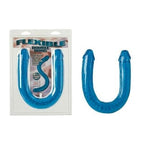 California Exotics Flexible Double Dong, Ice Blue, 18''