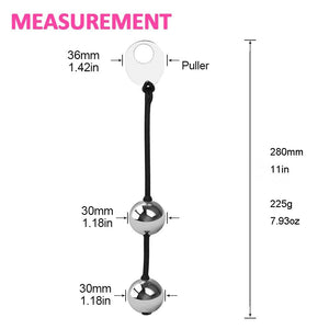 Metal Kegel Ball Kegel Exerciser Anal Beads Erotic Weighted Vaginal Balls Sex Toys for Woman 220g/7.77oz