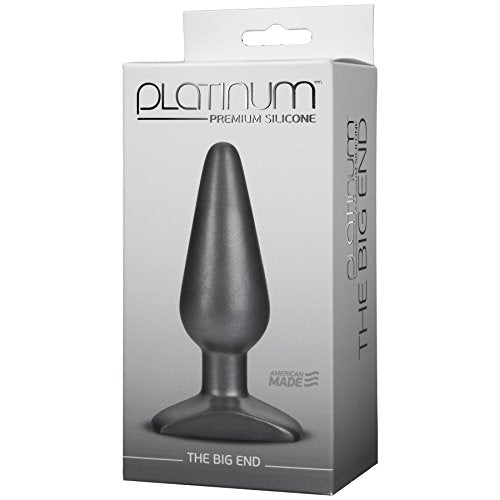 Doc Johnson Platinum Premium Silicone  The Big End  53 In Long And 17 In Wide  Medium Silicone Butt Plug With Flared Safe