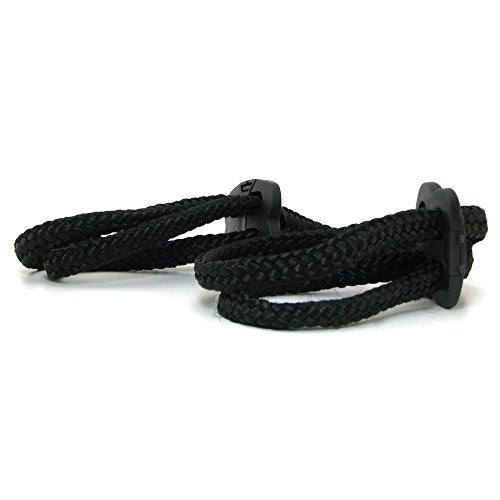 Japanese Silk Love Rope Wrist Cuffs, Black