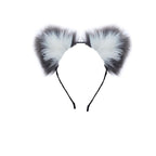 OOIIXX Anal Plug with Sexy Tail for Cosplay, Adult Sex Toys of Stainless Steel Anal Plug (Gray-White Kit, Medium)