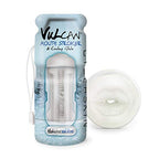 CyberSkin Vulcan Mouth Stroker with Cooling Glide Male Masturbator Cup Sex Toy with Removable Vibration Bullet  Frost  01 Pound