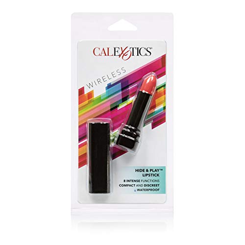 California Exotics Coco Licious Hide and Play 3.25 Inch Lipstick Silicone Vibe, Waterproof, Pink