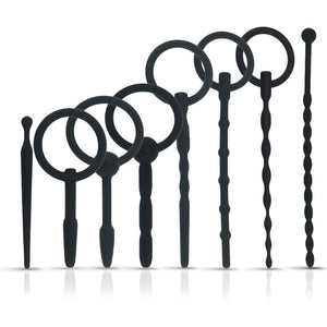 Sex Toys - catheters & Sounds 8 Pcs Penis Plug Set Male Silicone Dilator Urethal Rod Urethral Obstruction Cock Expansion Plugs M