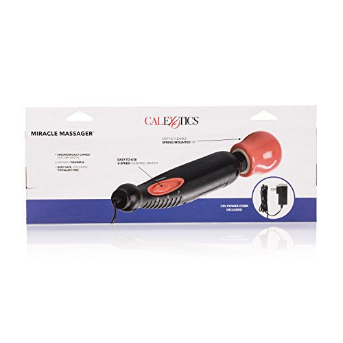 Calexotics Miracle Massager     Body Wand Vibrator For Couples     Adult Sex Personal Massager - Black