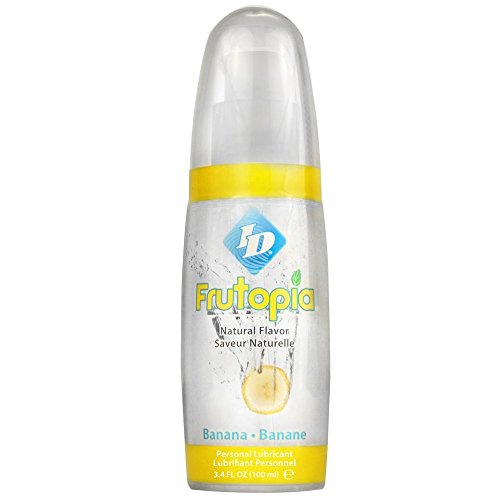 Id Frutopia Personal Lubricant - Banana Flavored Water Based Lube 3.4 Fl Oz Bottle