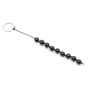 9 Beads Vagina Plug Butt Plug Anal Plug for Anal Sex Glass Anal Trainer Toy Anal Beads Prostate Massager with Ring for Men Women