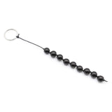 9 Beads Vagina Plug Butt Plug Anal Plug for Anal Sex Glass Anal Trainer Toy Anal Beads Prostate Massager with Ring for Men Women