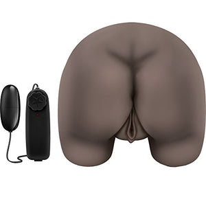 Sexy Realistic Ass and Pussy Male Masturbator  Ribbed Anal and Vagina Stroker  Sex Toy for Men Brown