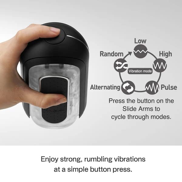 Tenga Flip 0 (Zero) Electronic Vibration Cup For Men Masturbation, Reusable Stimulating Pleasure Stroker, Black