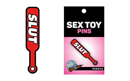 Slut Paddle Sex Toy Enamel Pin | Sexy Fun Accessory