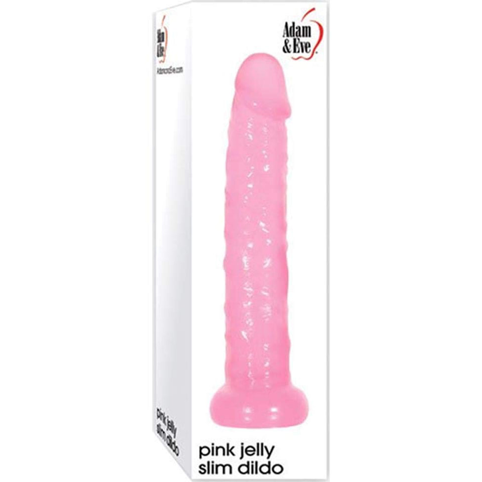 Adam  Eve Jelly Slim Dildo  Pink  6    Long  55    Insertable  1    Wide  Realistic And Waterproof Anal Dildo  Compatible W