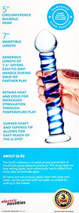 Glas Blue Spiral Glass Dildo